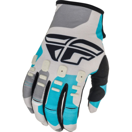 GANTS FLY KINETIC K221 2021 GRIS/BLEU ENFANT Gant moto cross enfant