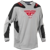 MAILLOT MOTOCROSS FLY KINETIC SYM LIGHT GRIS/ROUGE/NOIR
