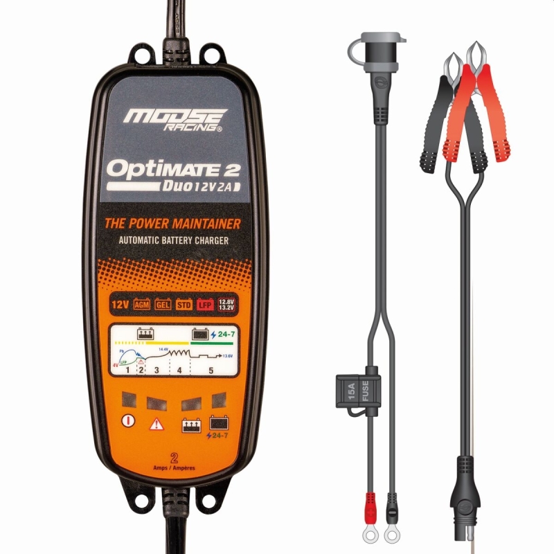 CHARGEUR BATTERIE MOTO EU OPTIMATE 2 DUO