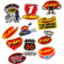 AUTOCOLLANT MOTOCROSS PACK GO FAST HAVE FUN