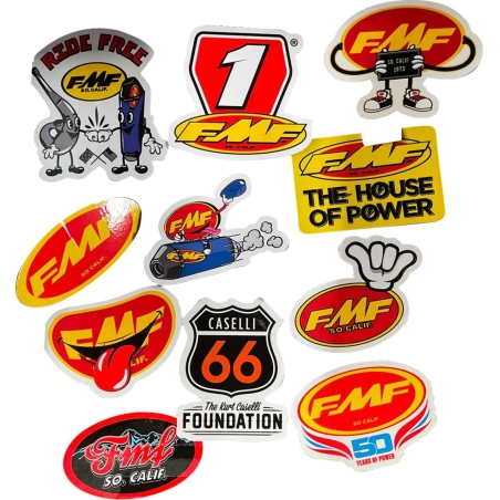 AUTOCOLLANT MOTOCROSS PACK GO FAST HAVE FUN