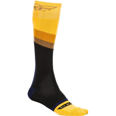 CHAUSSETTES FLY MX THICK 2020 JAUNE/GRIS/NOIR Chaussette moto cross