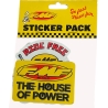 AUTOCOLLANT MOTOCROSS PACK GO FAST HAVE FUN