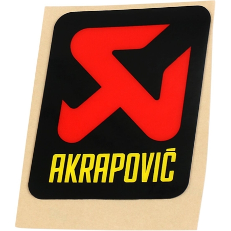 AUTOCOLLANT AKRAPOVIC LOGO 60 X 70 MM