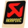 AUTOCOLLANT AKRAPOVIC LOGO 60 X 70 MM
