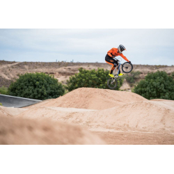 PANTALON FLY KINETIC BMX 2020 NOIR ORANGE Pantalon moto cross enfant
