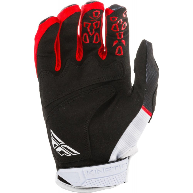 GANTS FLY KINETIC K120 2020 NOIR/BLANC/ROUGE Gant moto cross