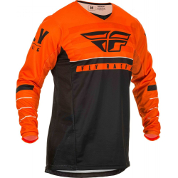 MAILLOT FLY KINETIC K120 2020 ORANGE/NOIR/BLANC Maillot cross enfant