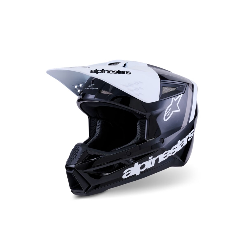 CASQUE ALPINESTARS SM3 RADIUM NOIR/BLANC