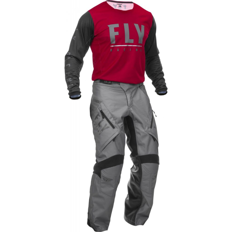 PANTALON FLY PATROL OVERBOOT 2021 GRIS Pantalon moto cross
