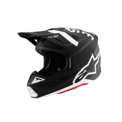 CASQUE ALPINESTARS S-M7 DASHER NOIR/BLANC