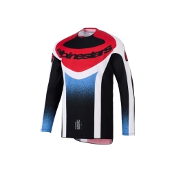 MAILLOT ALPINESTARS TECHSTAR KNIF NOIR/BLANC