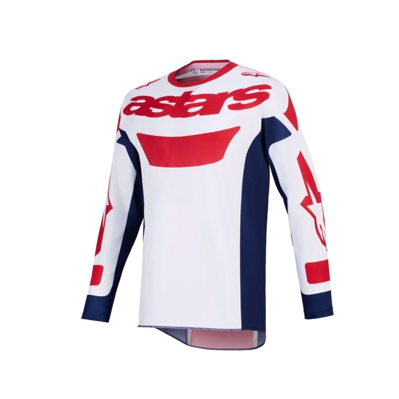 MAILLOT ALPINESTARS RACER RIWAY BLANC/BLEU