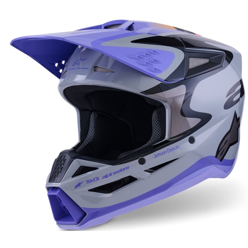 CASQUE ENFANT ALPINESTARS SM3 JETTSON GRIS
