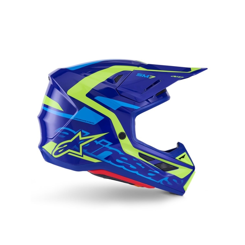 CASQUE ALPINESTARS S-M7 DEED BLEU