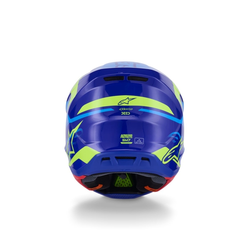 CASQUE ALPINESTARS S-M7 DEED BLEU