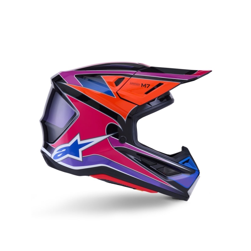 CASQUE ALPINESTARS S-M7 FUSE ROSE