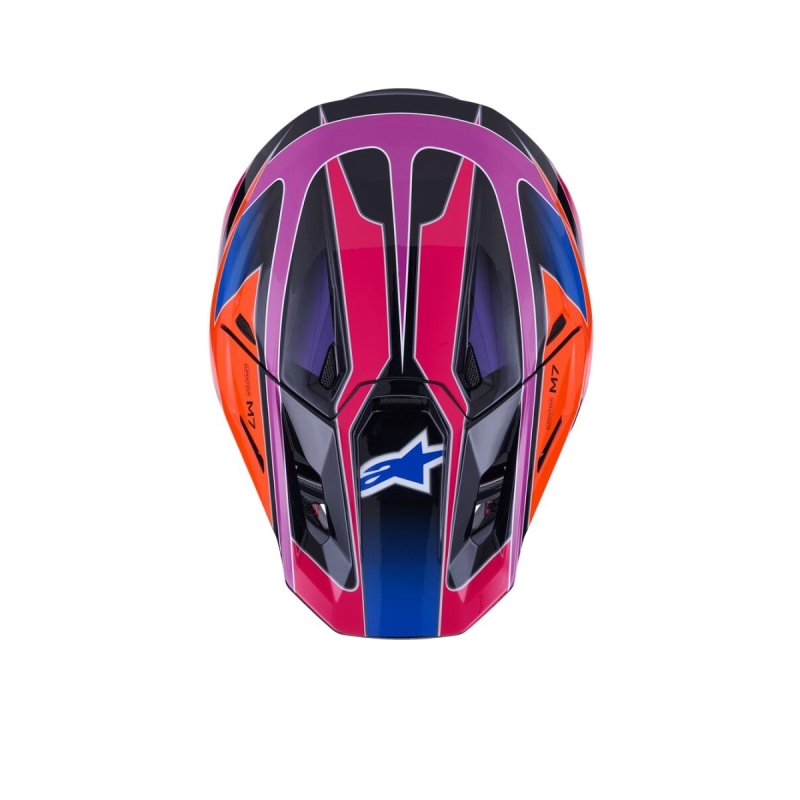 CASQUE ALPINESTARS S-M7 FUSE ROSE