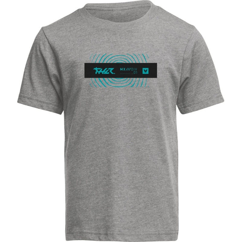T-SHIRT MOTOCROSS ENFANT THOR MIND CONTROL GRIS FONCÉ