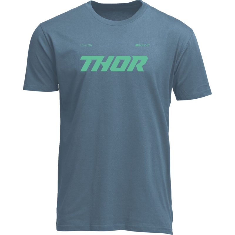 T-SHIRT MOTOCROSS THOR BRAVE BLEU
