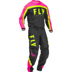 PANTALON FLY F-16 2020 NEON ROSE/NOIR/JAUNE FLUO Pantalon moto cross