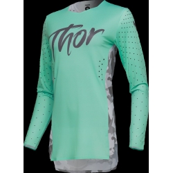 MAILLOT CROSS FEMME THOR SPORT SHADOW TEAL VERT