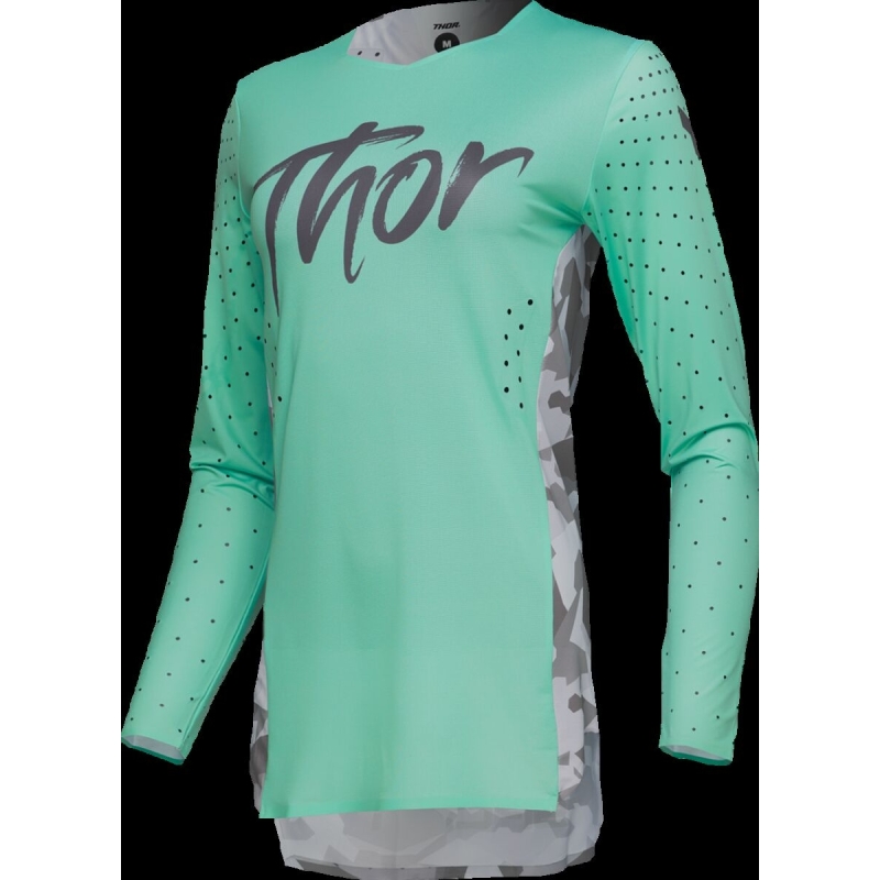 MAILLOT CROSS FEMME THOR SPORT SHADOW TEAL VERT