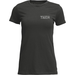 T-SHIRT MOTOCROSS FEMME THOR BLUEPRINT NOIR