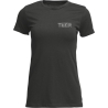 T-SHIRT MOTOCROSS FEMME THOR BLUEPRINT NOIR