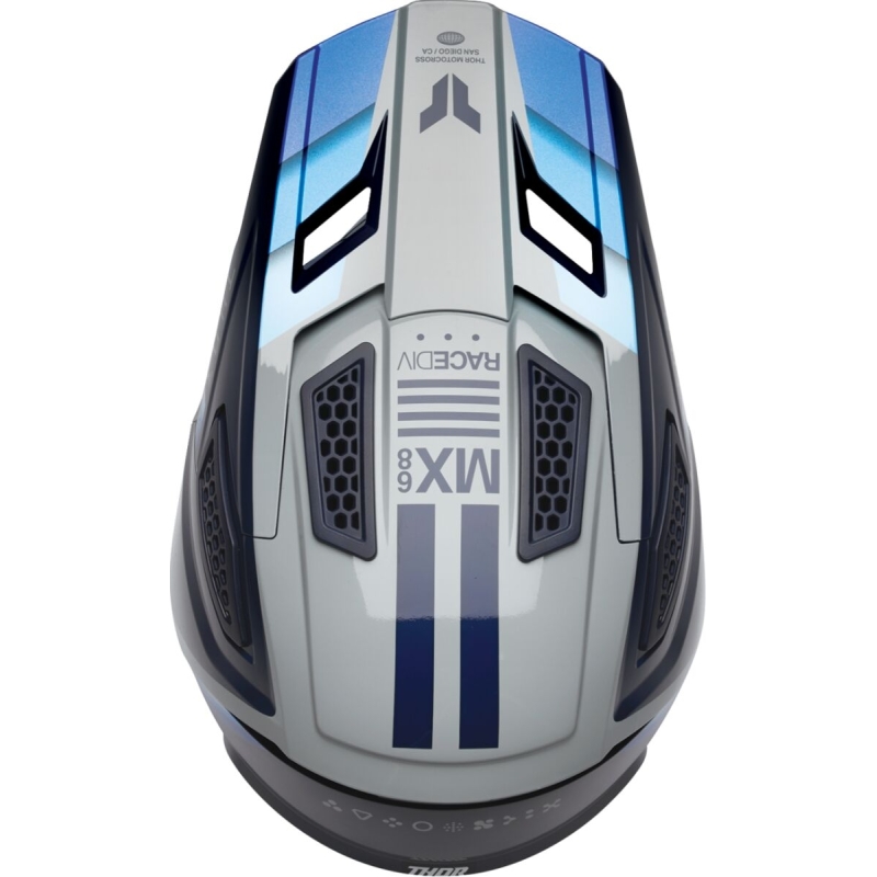 CASQUE CROSS THOR FLEET DEFY BLEU