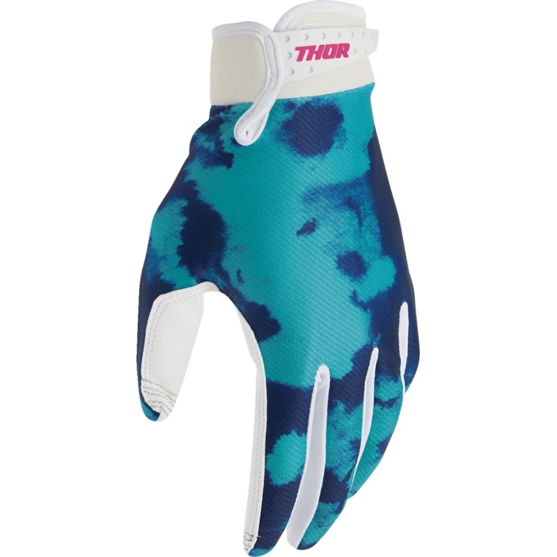 GANTS MOTOCROSS THOR LAUNCHMODE BLEACH BLEU