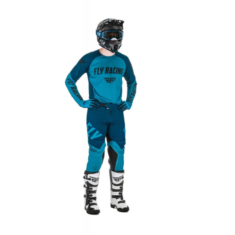 MAILLOT FLY EVO 2021 BLEU/NOIR Maillot moto cross
