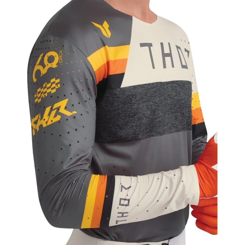 MAILLOT MOTOCROSS THOR SPORTMODE LEAGUE GRIS FONCÉ