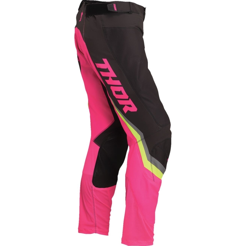 PANTALON MOTOCROSS FEMME THOR PULSE ROSE