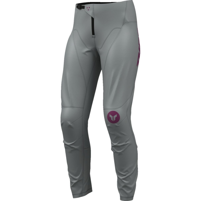 PANTALON MOTOCROSS FEMME THOR RIDEMODE MENACE GRIS FONCÉ