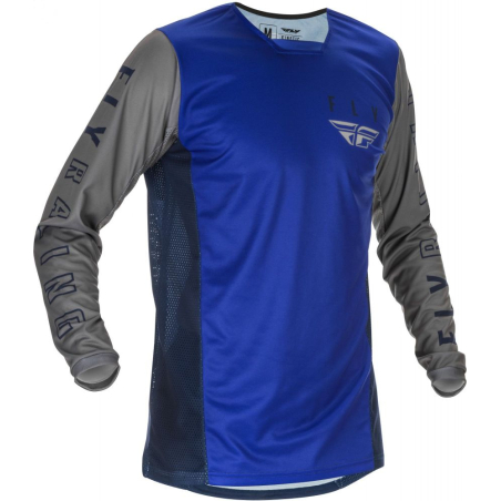 MAILLOT FLY KINETIC K121 2021 BLEU/NAVY/GRIS Maillot moto cross