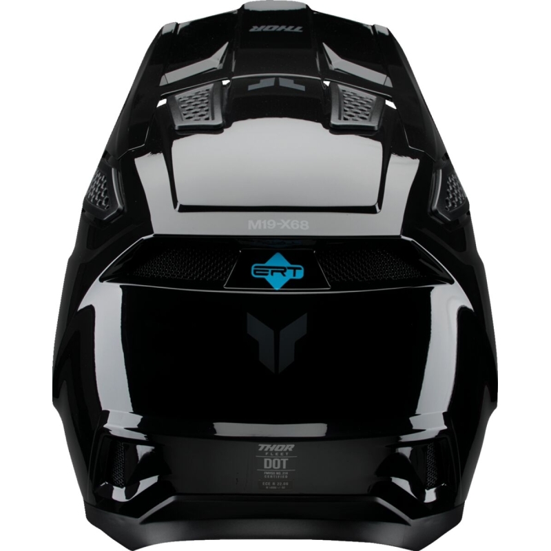 CASQUE MOTOCROSS THOR FLEET BLACKOUT NOIR BRILLANT