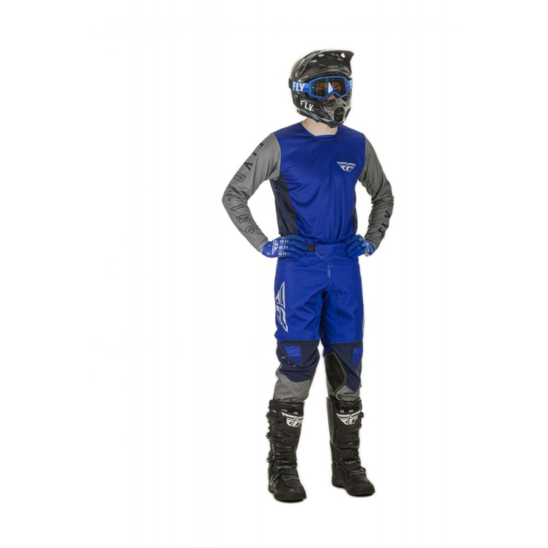 MAILLOT FLY KINETIC K121 2021 BLEU/NAVY/GRIS Maillot moto cross