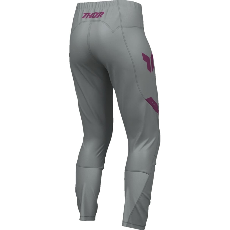 PANTALON MOTOCROSS FEMME THOR RIDEMODE MENACE GRIS FONCÉ