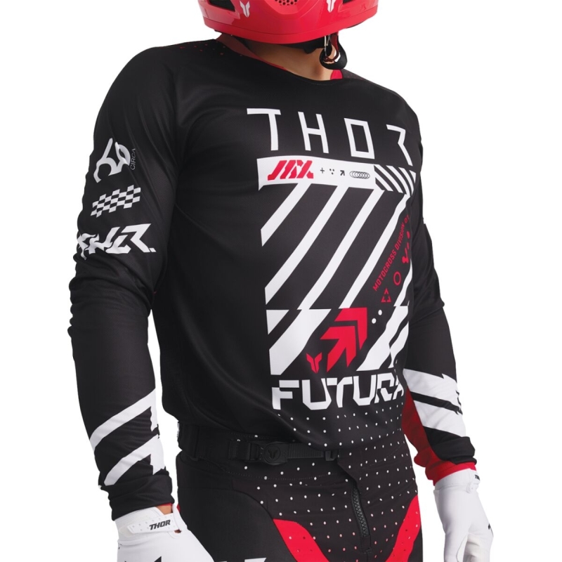 MAILLOT CROSS THOR LAUNCHMODE FUTURA ROUGE