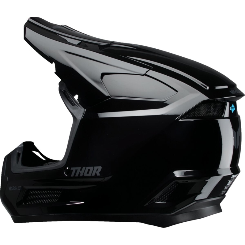 CASQUE ENFANT THOR FLEET BLACKOUT NOIR BRILLANT