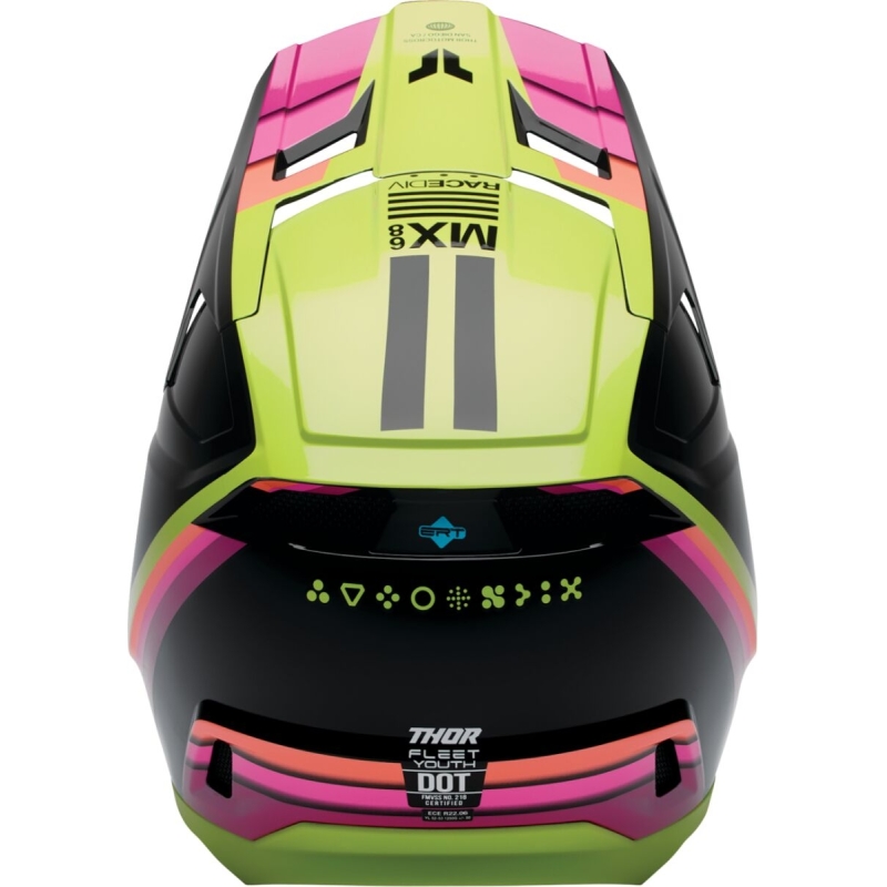 CASQUE MOTOCROSS ENFANT THOR FLEET DEFY JAUNE