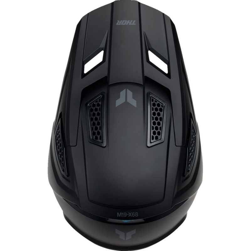 CASQUE CROSS THOR FLEET BLACKOUT NOIR MAT