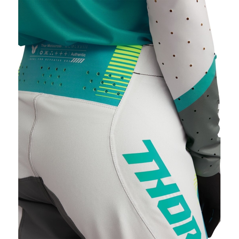 PANTALON MOTOCROSS FEMME THOR SPORTMODE VELOCITY BLEU