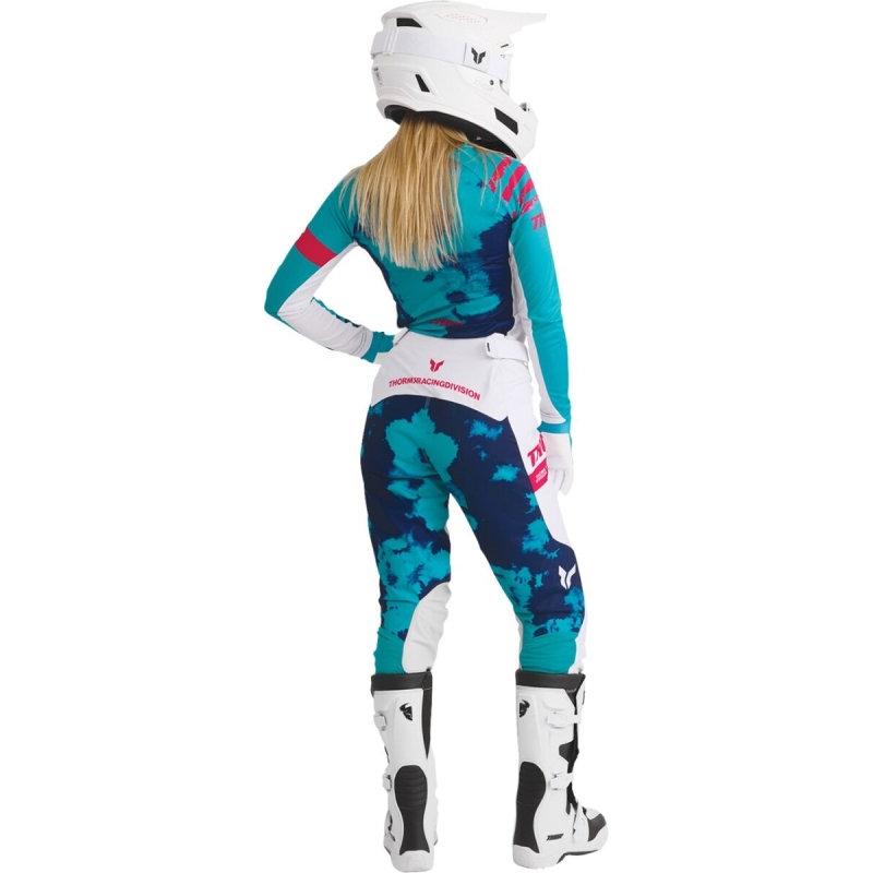 PANTALON CROSS FEMME THOR LAUNCHMODE BLEACH BLEU
