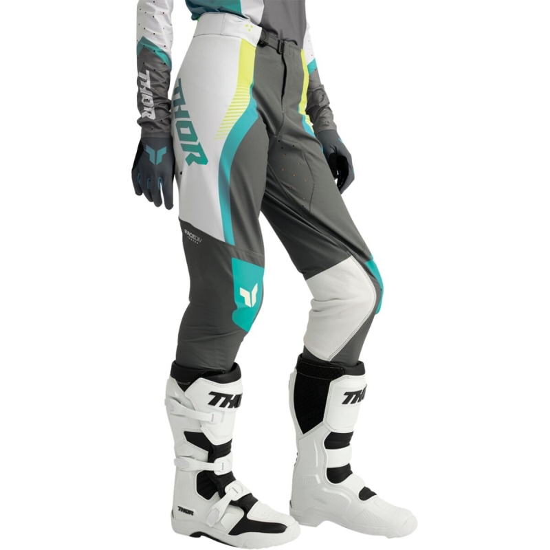 PANTALON MOTOCROSS FEMME THOR SPORTMODE VELOCITY BLEU