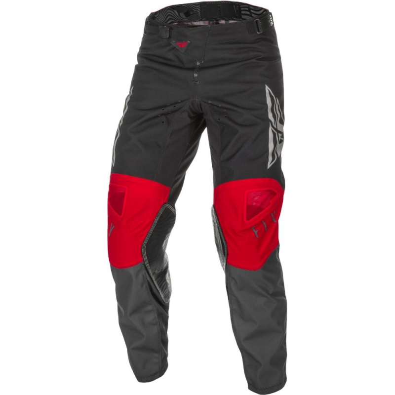 PANTALON FLY KINETIC K121 2021 ROUGE/GRIS/NOIR Pantalon moto cross enfant