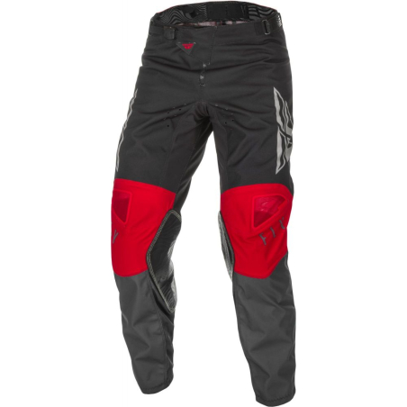 PANTALON FLY KINETIC K121 2021 ROUGE/GRIS/NOIR Pantalon moto cross enfant