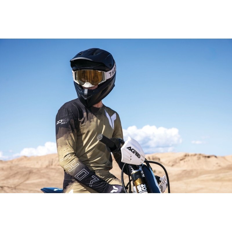 MAILLOT MOTOCROSS THOR SPORTMODE CARBON MARRON