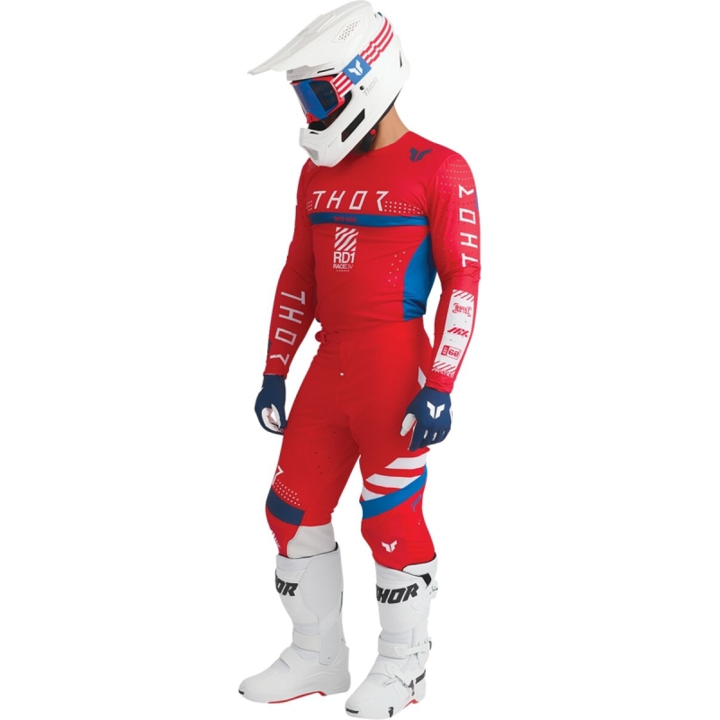 PANTALON MOTOCROSS THOR SPORTMODE SYNTH ROUGE